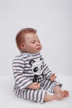 22' Reborn dolls handmade exquisite silicone newborn babies soft touch realistic looking children toys gift bonecas