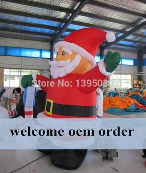 1pc 2.4M Christmas arch Inflatable cartoon Santa Claus gas model datang Christmas