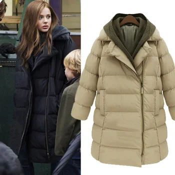 Winter thickening women parkas women's wadded jacket outerwear fashion cotton-padded jacket medium-long