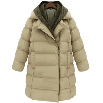 Winter thickening women parkas women's wadded jacket outerwear fashion cotton-padded jacket medium-long