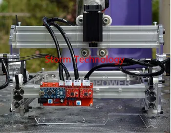 DIY laser engraving machine cutting plotter powerful version 1000mw small micro mini engraving machine carved chapter