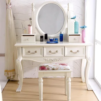 European style bedroom, ivory, white, French dressing table