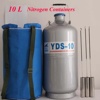 10L Liquid Nitrogen Container Cryogenic Tank Dewar with Straps Storage Cans YDS-10