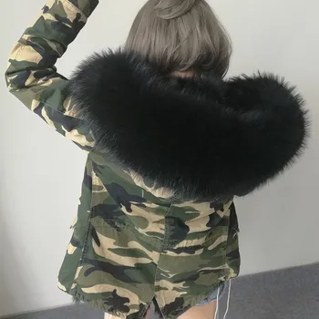 Hot 2016 brand new big raccoon natural real fur coats for women winter jacket women winter coat women parka Thick lining ukraine
