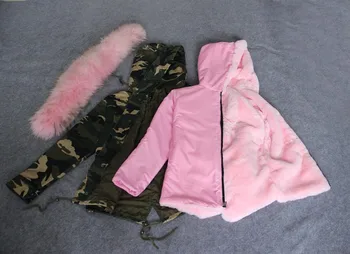 Hot 2016 brand new big raccoon natural real fur coats for women winter jacket women winter coat women parka Thick lining ukraine