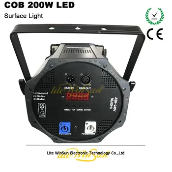 LiteWinSune LED COB 200W DMX512 Control LED COB PAR Can DJ Stage Effect Lighting