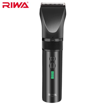 RIWA Professional Hair Trimmer With Wireless Charging Cradle Rechargeable Hair Clipper RE-5801