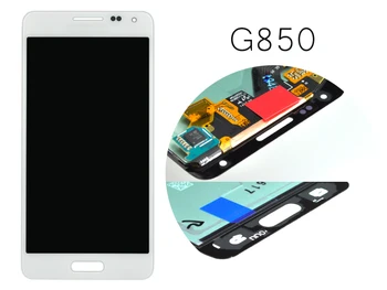 1pcs  Test Original For samsung Galaxy Alpha G850 G850F G850M lcd Screen assembly-- Golden blue Grey White