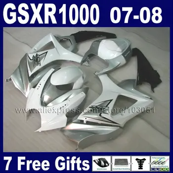7 gifts custom motorcycle fairings kit for SUZUKI GSXR 1000 2007 fairing GSXR 1000 2008 GSXR1000 K7 07 08 bodywork fairing parts