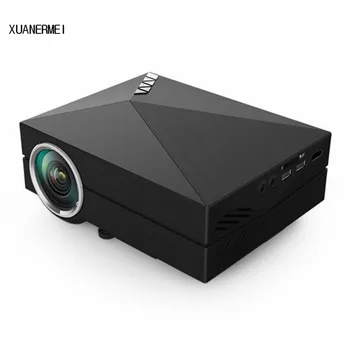 XUANERMEI Media player gm60 mini LCD projector AC3 Support Full HD video portable LED home theater HDMI projector Beamer