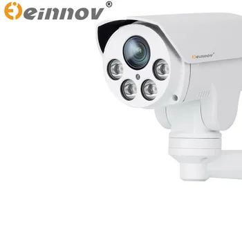 EINNoV PTZ IP Camera 2MP 4X optical Zoom lens ip ptz bullet camera with audio Infrared Night Vision Outdoor wetherproof IP66