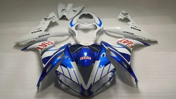 Injection mold Fairing kit for YAMAHA YZFR1 04 05 06 YZF R1 2004 2005 2006 YZF1000 ABS White blue Fairings Set+7gifts YB20