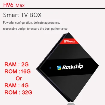 2017 New H96 Max Android TV Box 4G 32G Or 2G 16G RK3399 Mali-T860 GPU 4K box XBMC WiFi BlueTooth Android box Set Top kodi Box