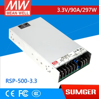 MEAN WELL1] original RSP-500-3.3 3.3V 90A meanwell RSP-500 3.3V 297W Single Output with PFC Function Power Supply