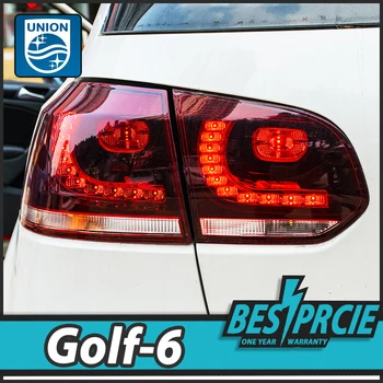 UNION Car Styling for VW Golf 6 Taillights 2009-2012 Golf 6 R LED Tail Lamp Golf6 Rear Lamp LED DRL+Brake+Park+Signal led light