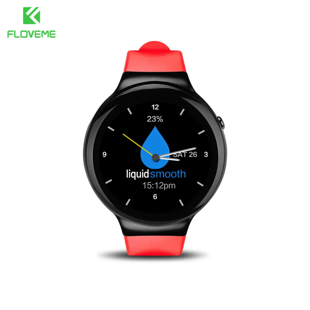 FLOVEME Smart Watch Android 5.1 OS Wrist Watch Bluetooth MTK6580 1.3 Quad-core AMOLED Display 3G SIM Card 1G+16G Wifi Smartwatch