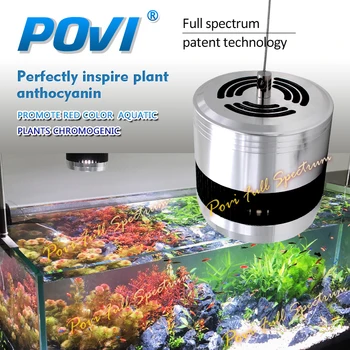 POVI Newest Led Aquarium Light 100W70W50W fish tank led lighting for water plants