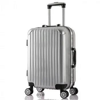 20/24 inches aluminum frame men trolley case ABS+PC Travel luggage rolling suitcase creative business Boarding box