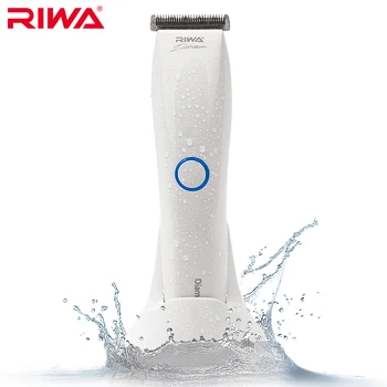 RIWA Multifunction Professional Hair Trimmer IPX7 Waterproof Hair Cutter White Rechargeable Clipper RE-760B