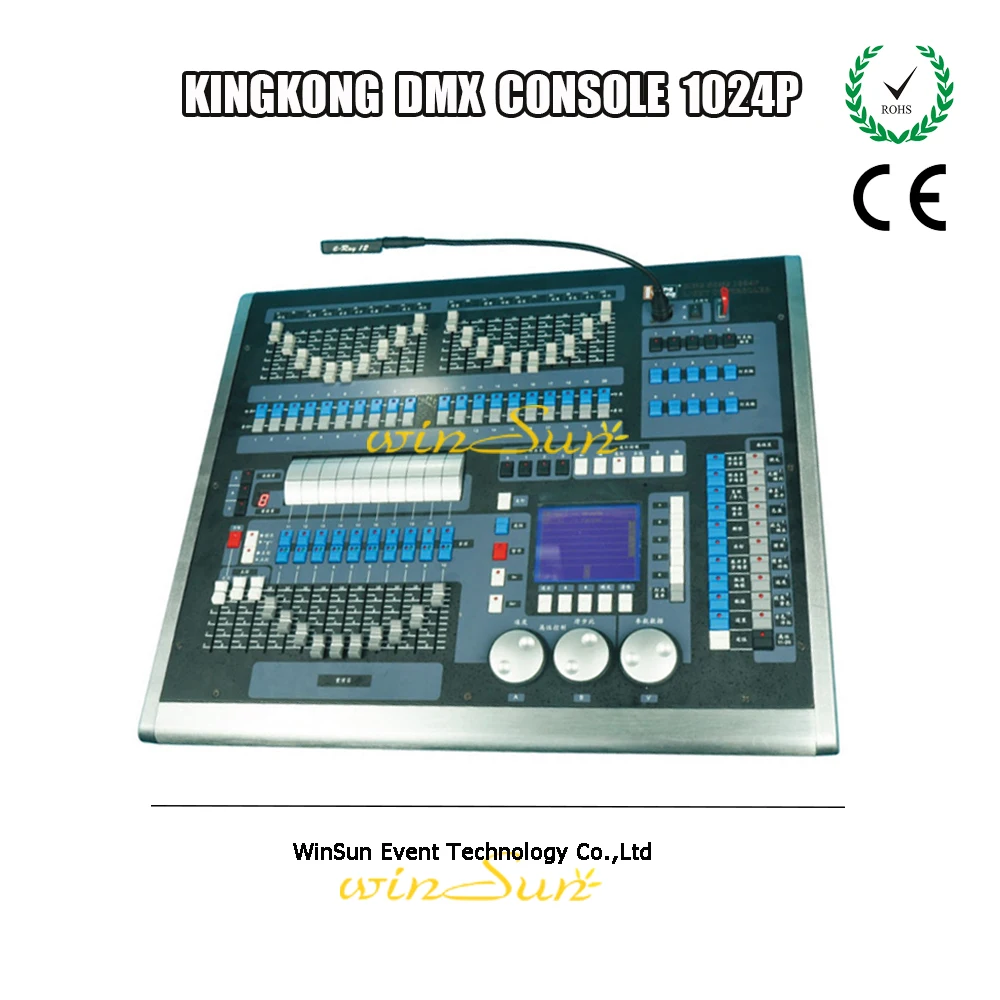 Upgrade Kingkong 1024P Stage Beam Moving Head Light DMX Console 1024 Channels Controller Desk Connect 80 Computer Light