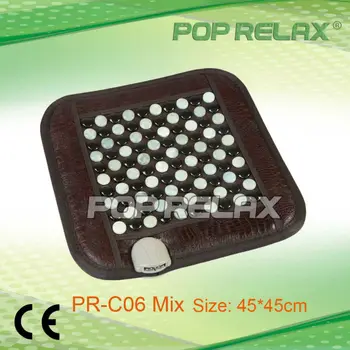 POP RELAX Far infrared heating Germanium tourmaline jade stone seat mat PR-C06 mix 45x45cm
