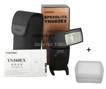 YN560EX YN-560EX YN-560 YN560 EX Wireless TTL Slave Flash Speedlite Light For Canon Nikon DSLR SLR Camera + Free Diffuser Cover