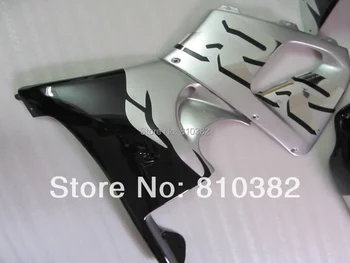 Top-selling Motorcycle Fairing kit for HONDA CBR900RR 98 99 CBR900 919 CBR900RR 1998 1999 black silver ABS Fairings set HF25