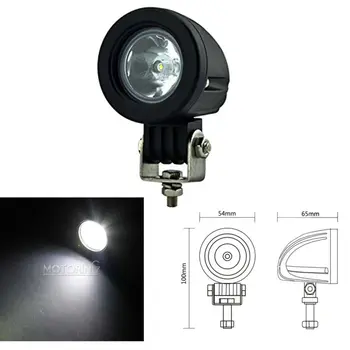 10PCS LED Offroad Pod Lights 10W, Spot Driving Lamp Work Light 4wd FLood Spot Beam Fog for Off-road Car Truck Jeep ATV SUV UTV