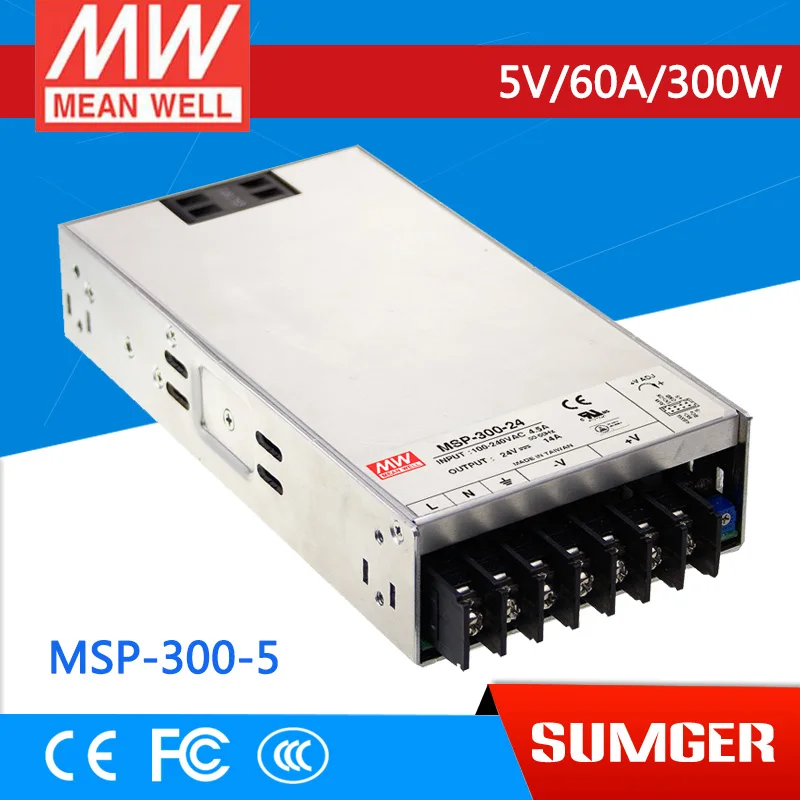 MEAN WELL1] original MSP-300-5 5V 60A meanwell MSP-300 5V 300W Single Output Medical Type Power Supply
