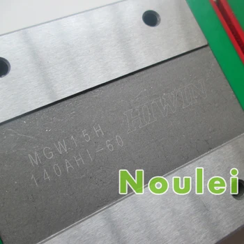 Mini cnc parts MGW15 HIWIN MGW15H 42 mm Linear guide rail with sliding block MGW 15 series class C