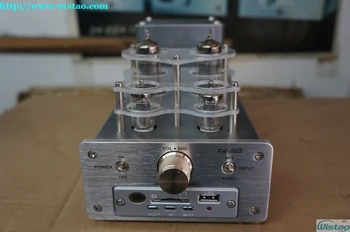 IWISTAO 2X5W HIFI Pure Tube Amplifier Integrated 6J1 EL84 Single-ended Class A Built-in MP3 Stereo Decoder USB SD 320Kbps