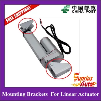 16inch/400mm 24v/12v linear actuatorr, 1000N/100kgs/225lbs load linear actuators with mounting brackets