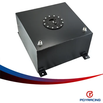 PQY RACING- BLACK Aluminium Fuel Surge tank with Cap/foam inside Fuel cell 40L without sensor PQY- TK21BK