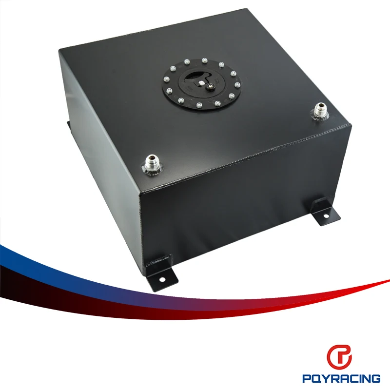 PQY RACING- BLACK Aluminium Fuel Surge tank with Cap/foam inside Fuel cell 40L without sensor PQY- TK21BK