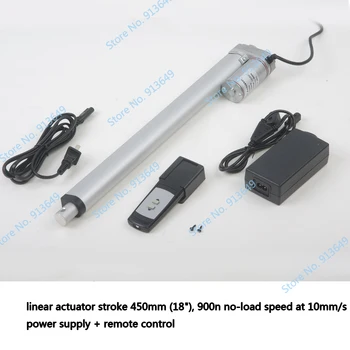 18nch/450mm linear actuator set ,electric linear actuator 220v /110 v /240v with remote controller