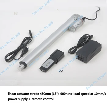 18nch/450mm linear actuator set ,electric linear actuator 220v /110 v /240v with remote controller