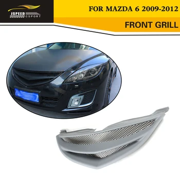 FRP Unpainted Grey Primer Car Grills Front Bumper Grill Grille For Mazda 6 2009-2012