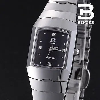 Newest Girls Boys Watch Ultra thin Design Fashion Unisex Square Steel Strap Watches Wholesale&retail Binger Wristwatch
