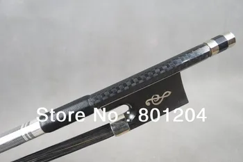 2pcs professional black Carbon fiber 4/4 violin bow