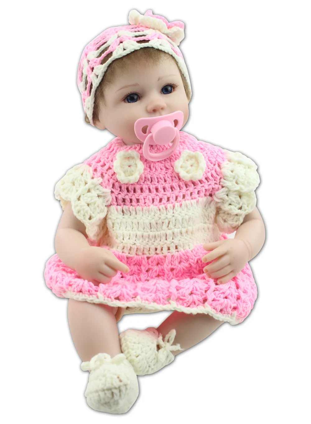 Silicone reborn baby doll toys lifelike 40cm reborn babies play house toy kids child Christmas birthday gift girl brinquedos