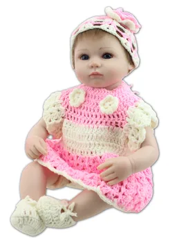 Silicone reborn baby doll toys lifelike 40cm reborn babies play house toy kids child Christmas birthday gift girl brinquedos
