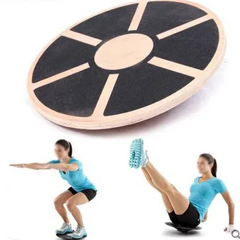 Antislip Wood Balance Board Multipurpose Fitness Trainer Strength Training Equipment