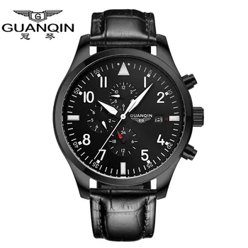 Watches Men Luxury Brand GUANQIN stainless steel Sport Waterproof Men's Watch Automatic relogio masculino