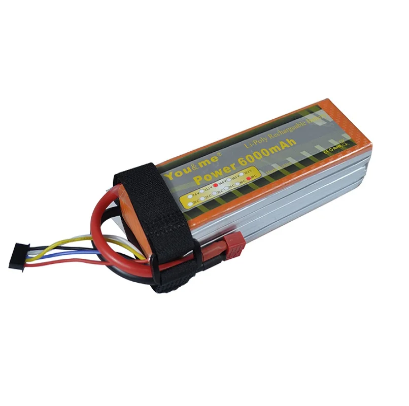 2pcs You&me Lipo RC Li-Poly Battery 14.8V 6000mAh 50C-100C 4S For RC Quadcopter Helicopter Airplane