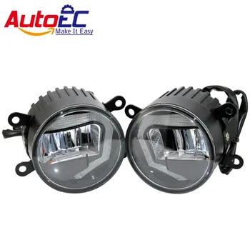 AutoEC New 2 in 1 6000k 10w LED Car Auto Fog Light Daytime Running Light DRL DC12-24V for 4x4 SUV ATV Offroad 2pcs/1set #LM145