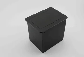 Built in Desk Cable Grommet Power and Data 3 Positions Outlet Tabletop Cable Interconnect Box 175x130mm