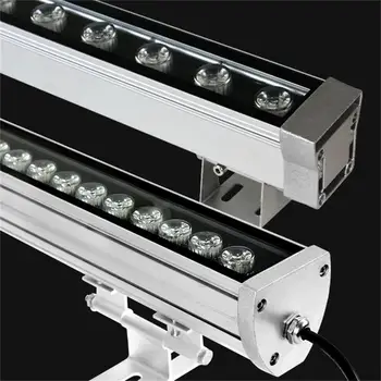 30W Wall Washer Lamp Reflector LED Projecteur Exterieur Polished Steel Faretto LED Outdoor Wall Floodlights IP65 Holofote LED