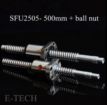SFU 2505 set: 1 pcs. L500mm Without End Processed + 1 pcs. SFU2505 swab SFU2505 Ball nut