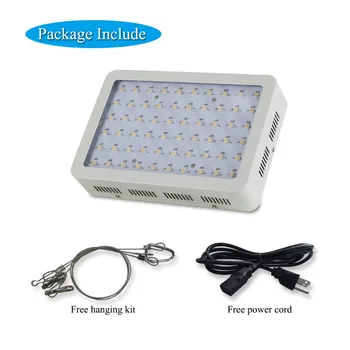 Full Spectrum 60x5w LED 300W Grow Lights for all stage of plants growth Hydroponic greenhouse personal grow box/tent