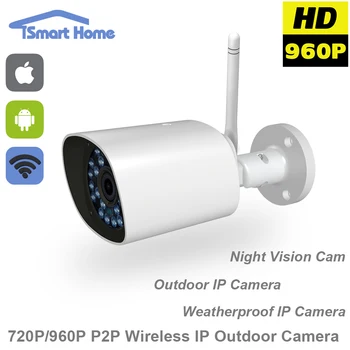 960P WiFi IP Camera ONVIF Wireless Surveillance Video Cam CCTV System HD IR Night Vision Outdoor Security Bullet SD Slot Kamera